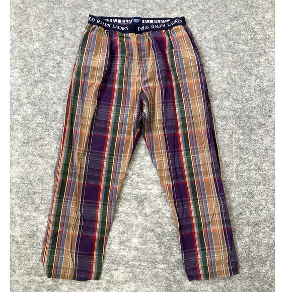Polo Ralph Lauren plaid pajama pants large elastic waist sleepwear - Picture 1 of 6